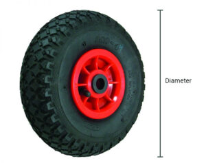 BIL Castors and Wheels. How to measure Wheel Diameter