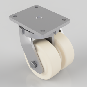 Nylon Plate Swivel Castor 150mm 3000kg Load