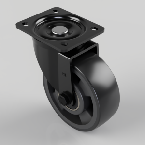 Polyurethane Nylon Plate Swivel Castor 125mm 300kg Load