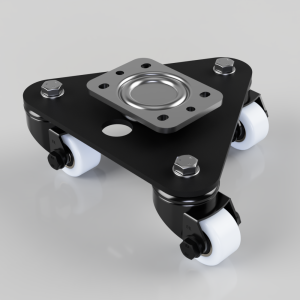 Scenery Skate Nylon Plate Swivel Castor 50mm 300kg Load