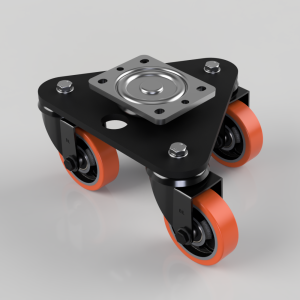 Scenery Skate Polyurethane Cast Iron Plate Swivel Castor 100mm 460kg Load