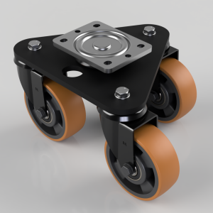 Scenery Skate Polyurethane Nylon Plate Swivel Castor 125mm 460kg Load