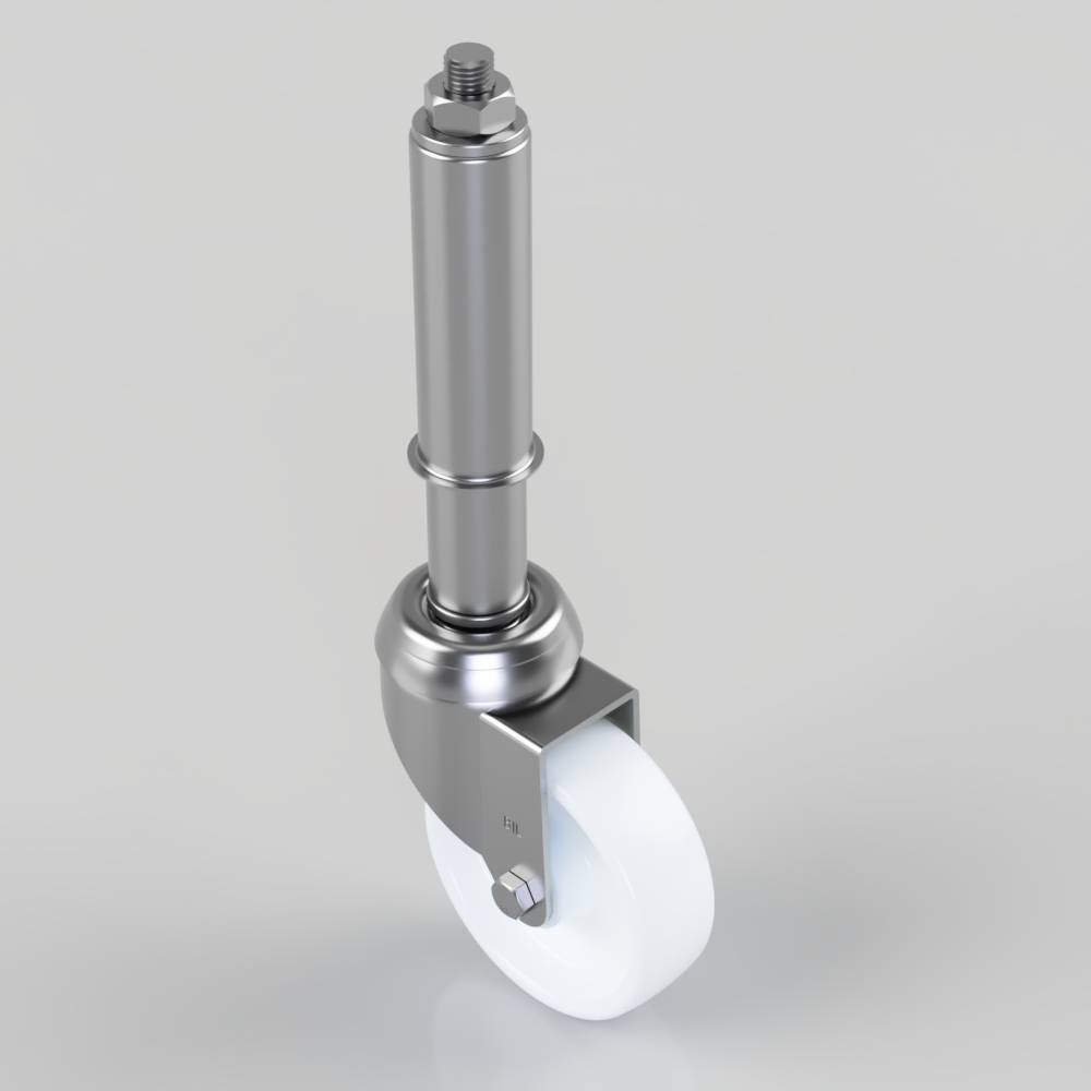 Spring Castor Nylon Swivel Castor 75mm 13kg | BIL Group