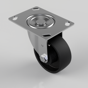 Cast Iron Plate Swivel Castor 100mm 300kg Load
