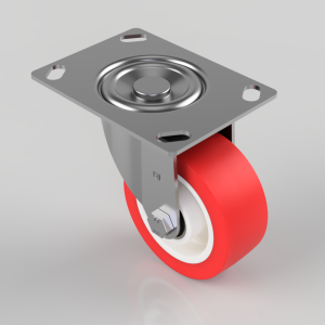 Polyurethane Nylon Plate Swivel Castor 100mm 250kg Load