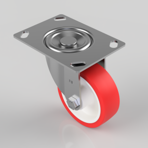 Polyurethane Nylon Plate Swivel Castor 100mm 250kg Load