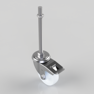 Nylon Swivel Castor Brake 100mm 270kg Load