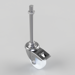 Nylon Swivel Castor Brake 100mm 270kg Load
