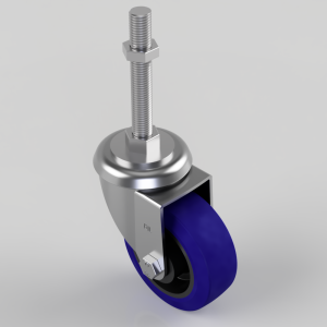 Rubber Swivel Castor 100mm 250kg Load