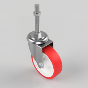 Polyurethane Swivel Castor 125mm 300kg Load