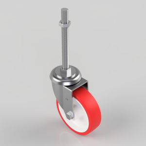Polyurethane Swivel Castor 125mm 300kg Load