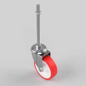 Polyurethane Swivel Castor 125mm 300kg Load