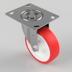 Polyurethane Nylon Plate Swivel Castor 125mm 300kg Load