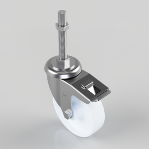 Nylon Swivel Castor Brake 125mm 300kg Load