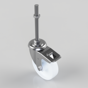 Nylon Swivel Castor Brake 125mm 300kg Load