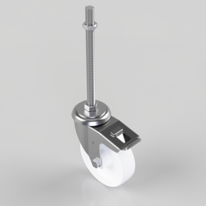 Nylon Swivel Castor Brake 125mm 300kg Load