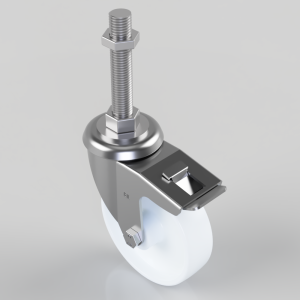 Nylon Swivel Castor Brake 125mm 300kg Load
