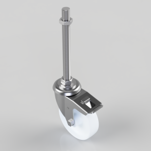 Nylon Swivel Castor Brake 125mm 300kg Load