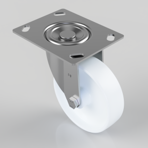 Nylon Plate Swivel Castor 125mm 300kg Load