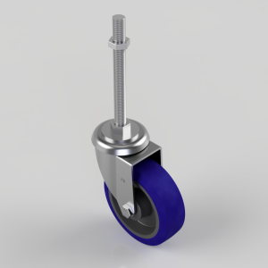Rubber Swivel Castor 125mm 250kg Load
