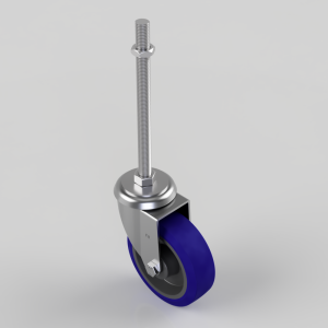 Rubber Swivel Castor 125mm 250kg Load