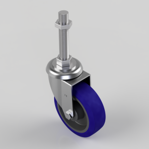 Rubber Swivel Castor 125mm 250kg Load