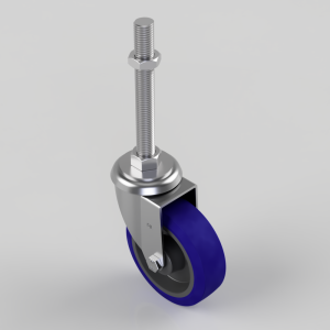 Rubber Swivel Castor 125mm 250kg Load