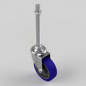 Rubber Swivel Castor 125mm 250kg Load