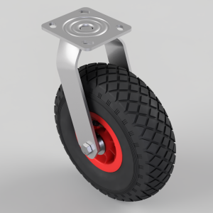 Pneumatic wheel Plate Swivel Castor 260mm 120kg Load