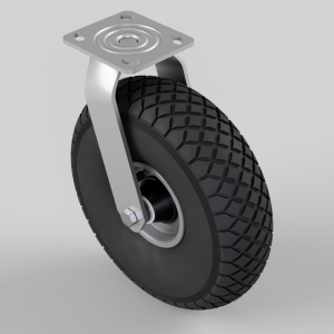 Pneumatic wheel Plate Swivel Castor 300mm 250kg Load