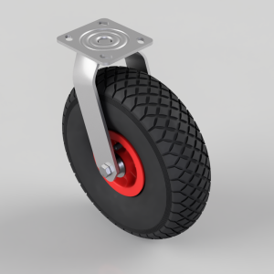 Pneumatic wheel Plate Swivel Castor 300mm 155kg Load