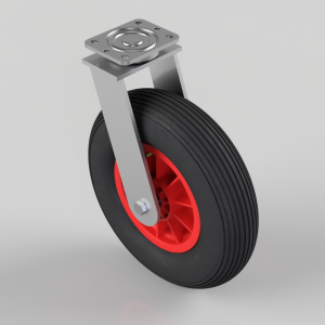 Pneumatic wheel Plate Swivel Castor 400mm 200kg Load
