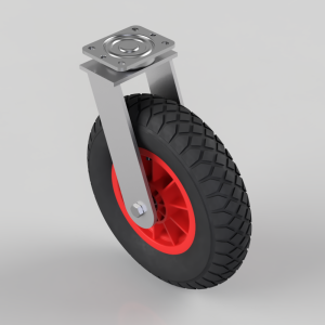 Pneumatic wheel Plate Swivel Castor 400mm 200kg Load