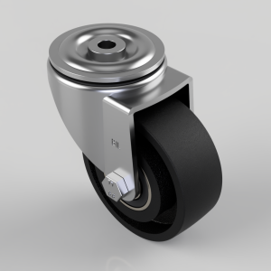 Cast Iron Bolt Hole Swivel Castor 100mm 350kg Load