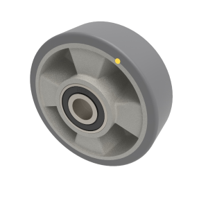 Antistatic Polyurethane 125mm Ball Bearing Wheel 240kg Load