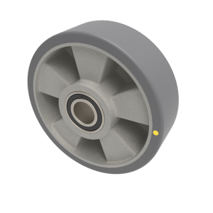 Antistatic Polyurethane 160mm Ball Bearing Wheel 425kg Load