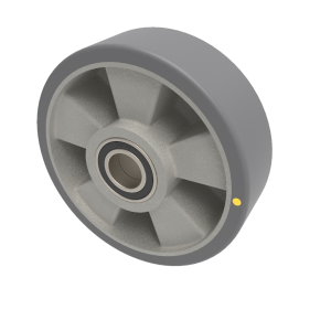 Antistatic Polyurethane 160mm Ball Bearing Wheel 425kg Load