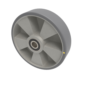 Antistatic Polyurethane 200mm Ball Bearing Wheel 500kg Load