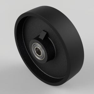 Cast Iron 200mm Ball Bearing Wheel 1000kg Load