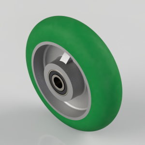 Soft Ergonomic Polyurethane 200mm Ball Bearing Wheel 775kg Load