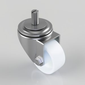 Nylon Stem Swivel Castor 80mm 250kg Load