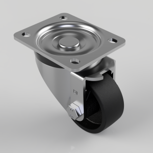 Cast Iron Plate Swivel Castor 75mm 190kg Load