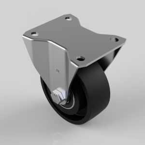 Cast Iron Plate Fixed Castor 100mm 350kg Load