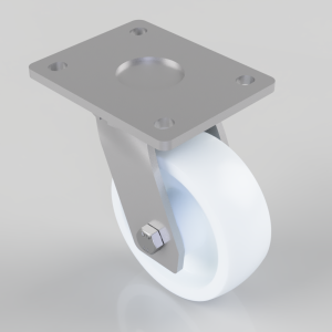 Nylon Plate Swivel Castor 125mm 600kg Load