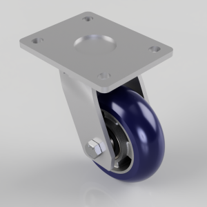 Softer Ergonomic Polyurethane Plate Swivel Castor 125mm 350kg Load