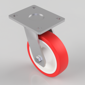 Polyurethane Nylon Plate Swivel Castor 150mm 500kg Load