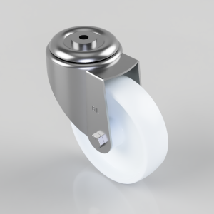 Nylon Bolt Hole Swivel Castor 150mm 350kg Load