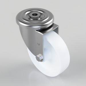 Nylon Bolt Hole Swivel Castor 150mm 500kg Load
