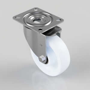 Nylon Plate Swivel Castor 150mm 400kg Load