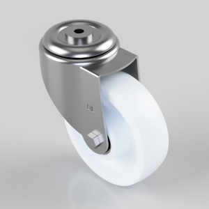 Nylon Bolt Hole Swivel Castor 150mm 350kg Load